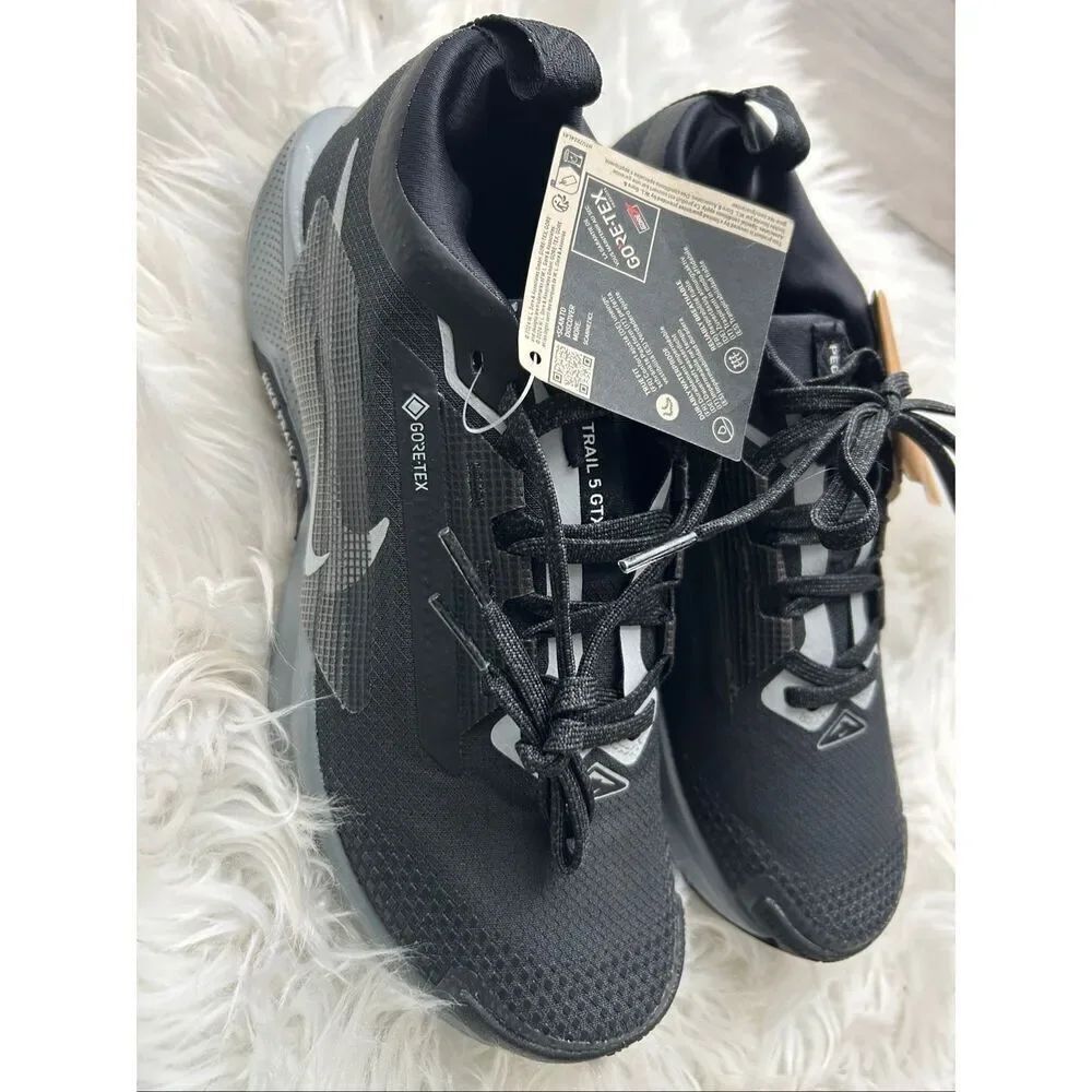 Nike Pegasus Trail 5 Gore-tex men’s  Fashion Sneakers in Black Grey - 6.5 US